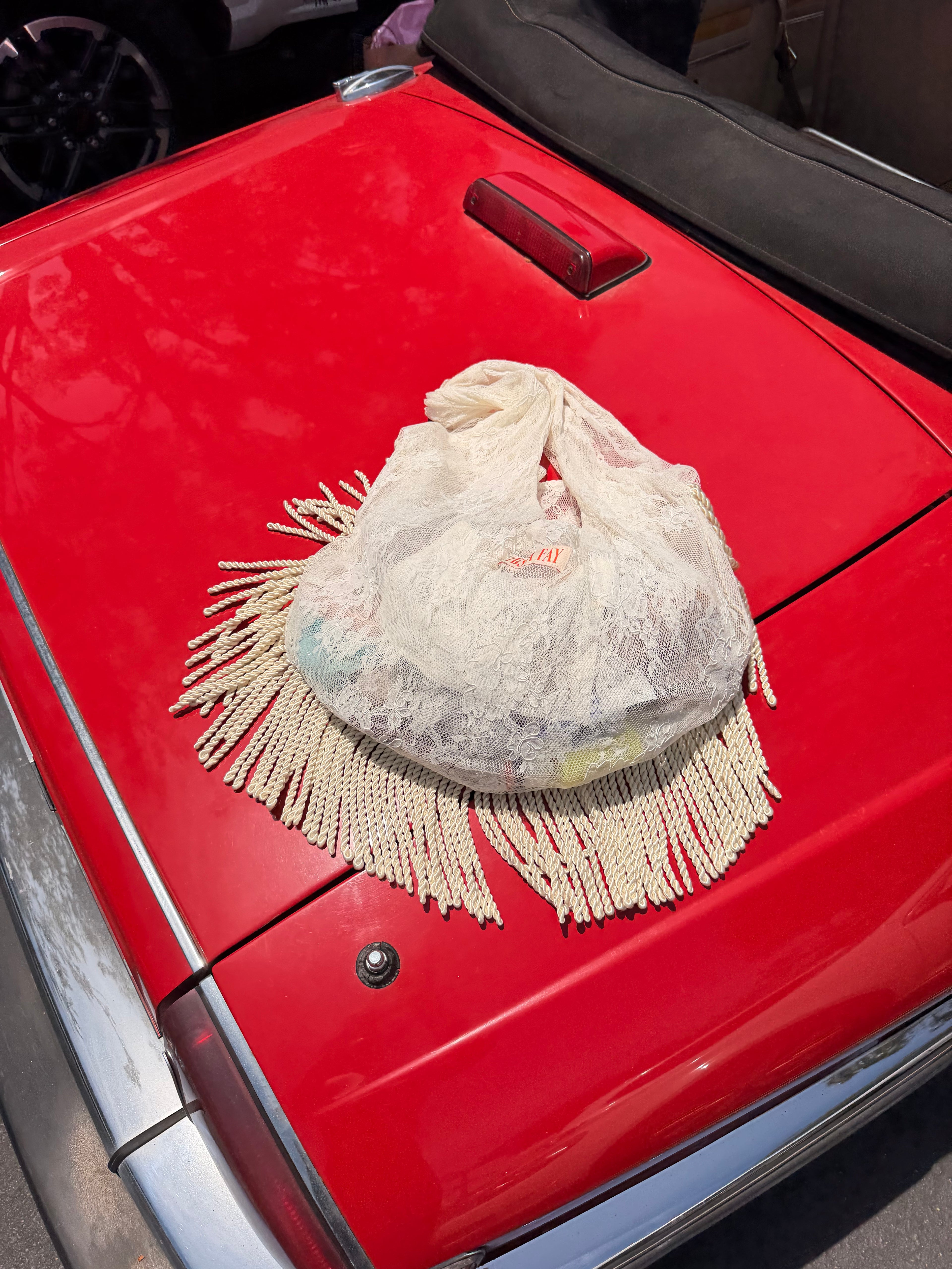 TF Lace Fringe Tote