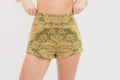 Brocade Hot Pants - Forest