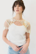 Claudette Embellished Cape
