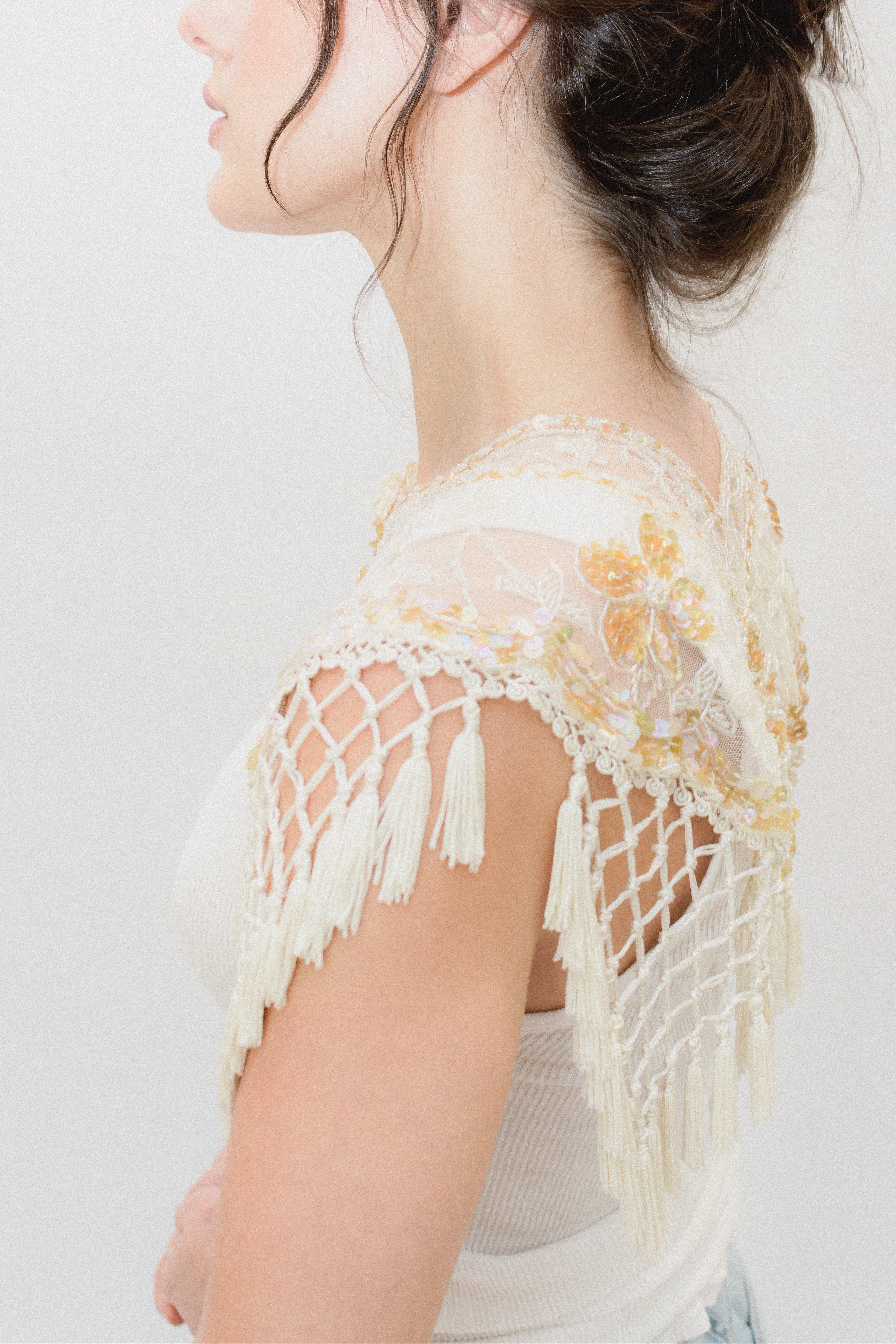 Claudette Embellished Cape