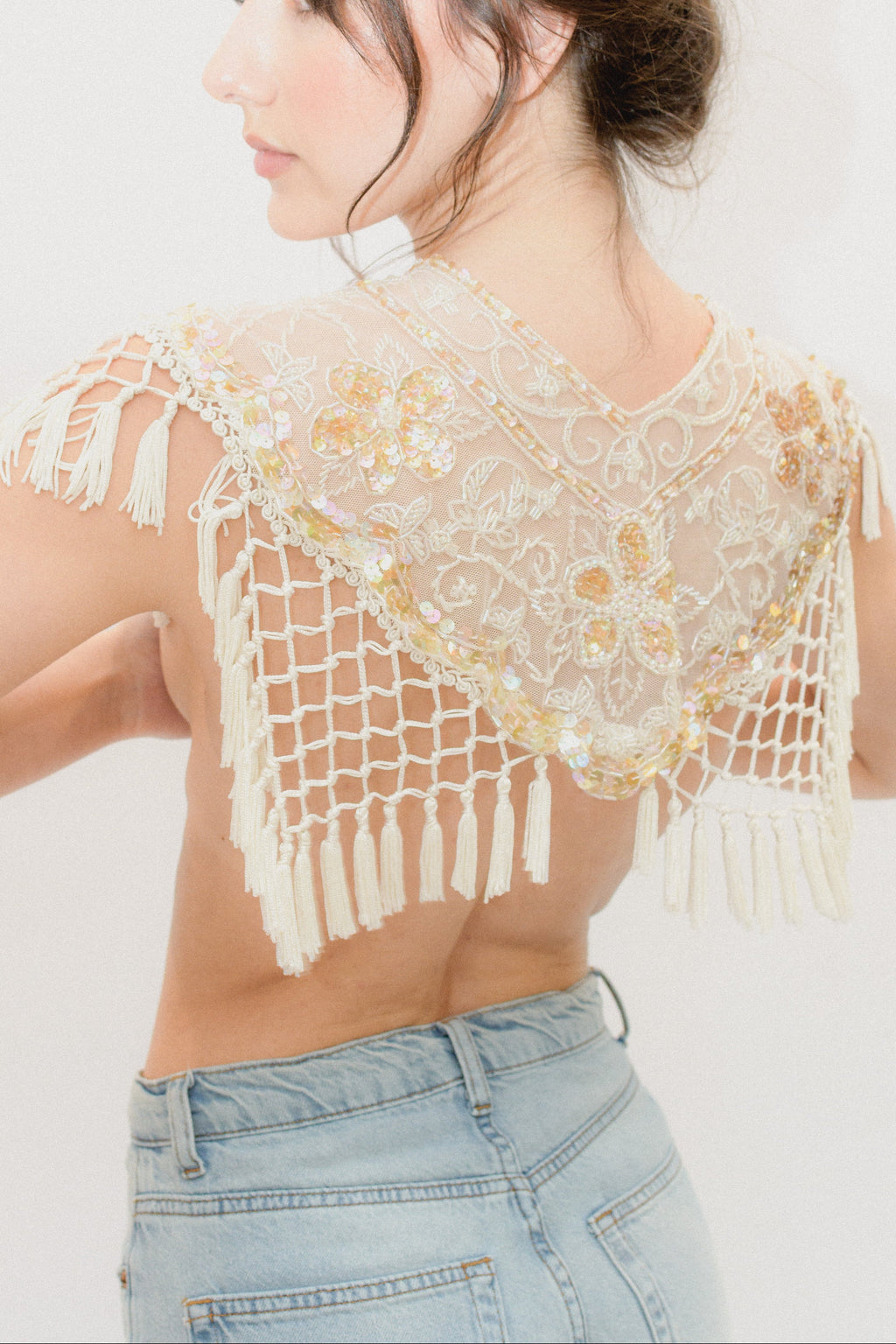 Claudette Embellished Cape
