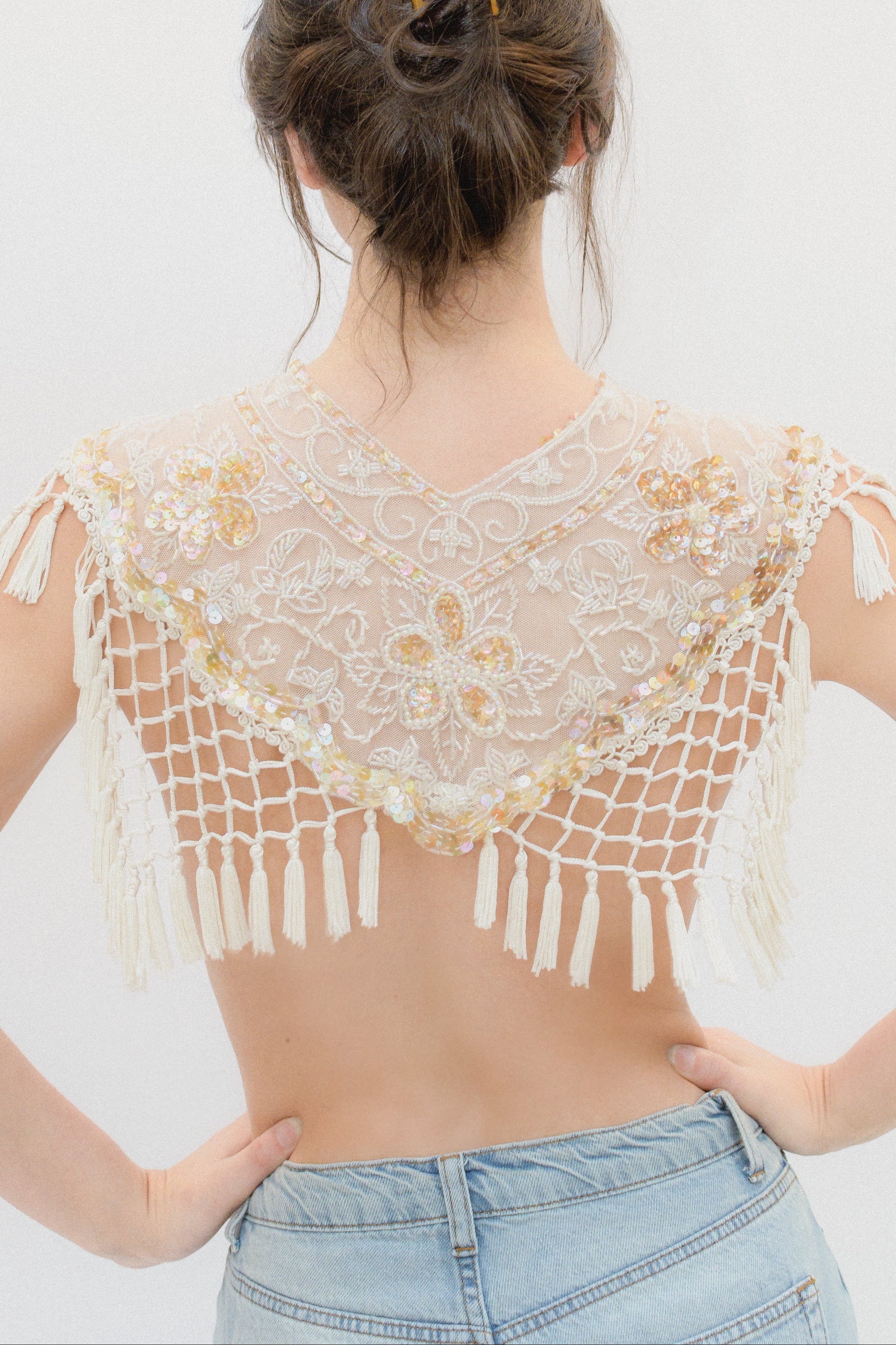 Claudette Embellished Cape