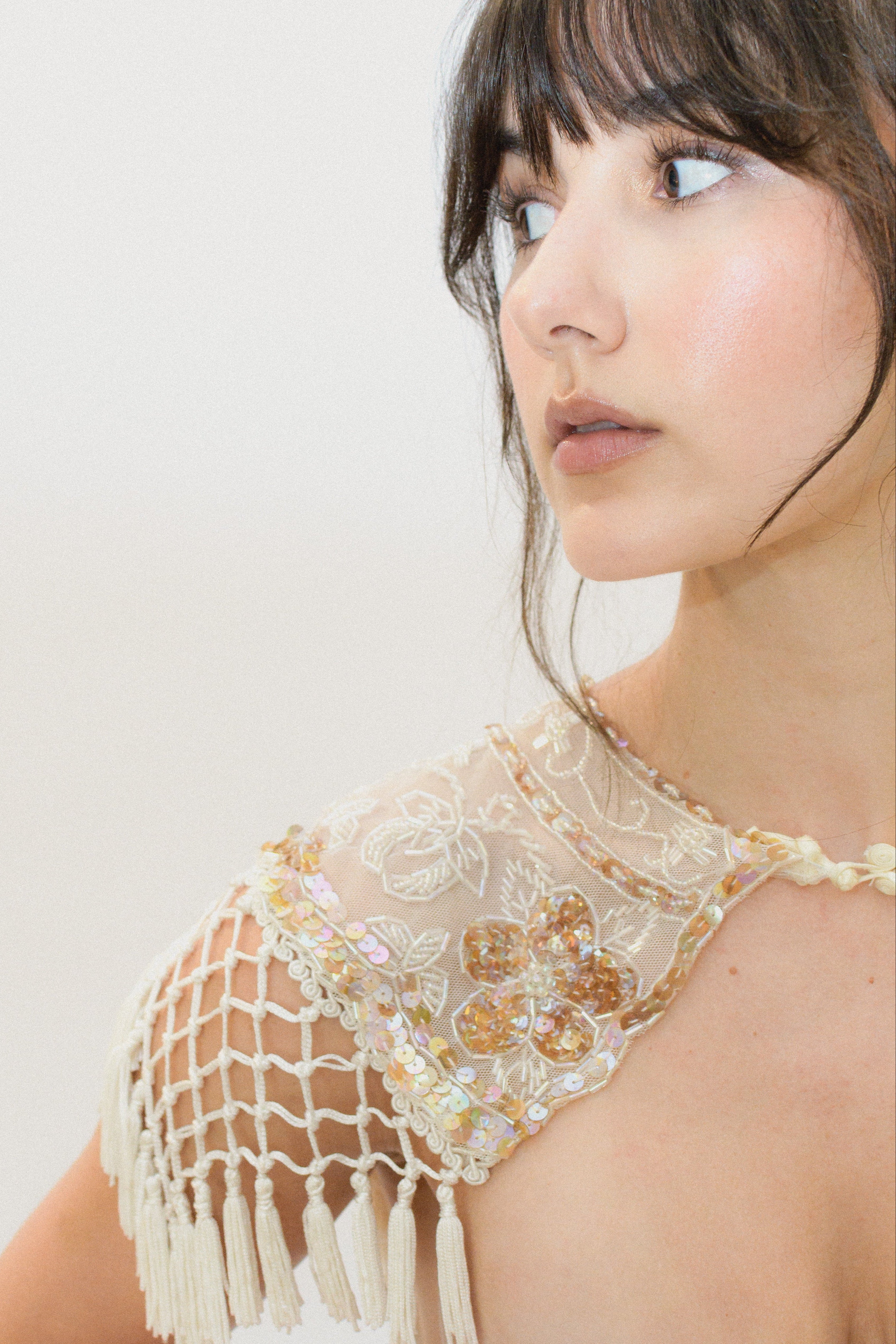 Claudette Embellished Cape