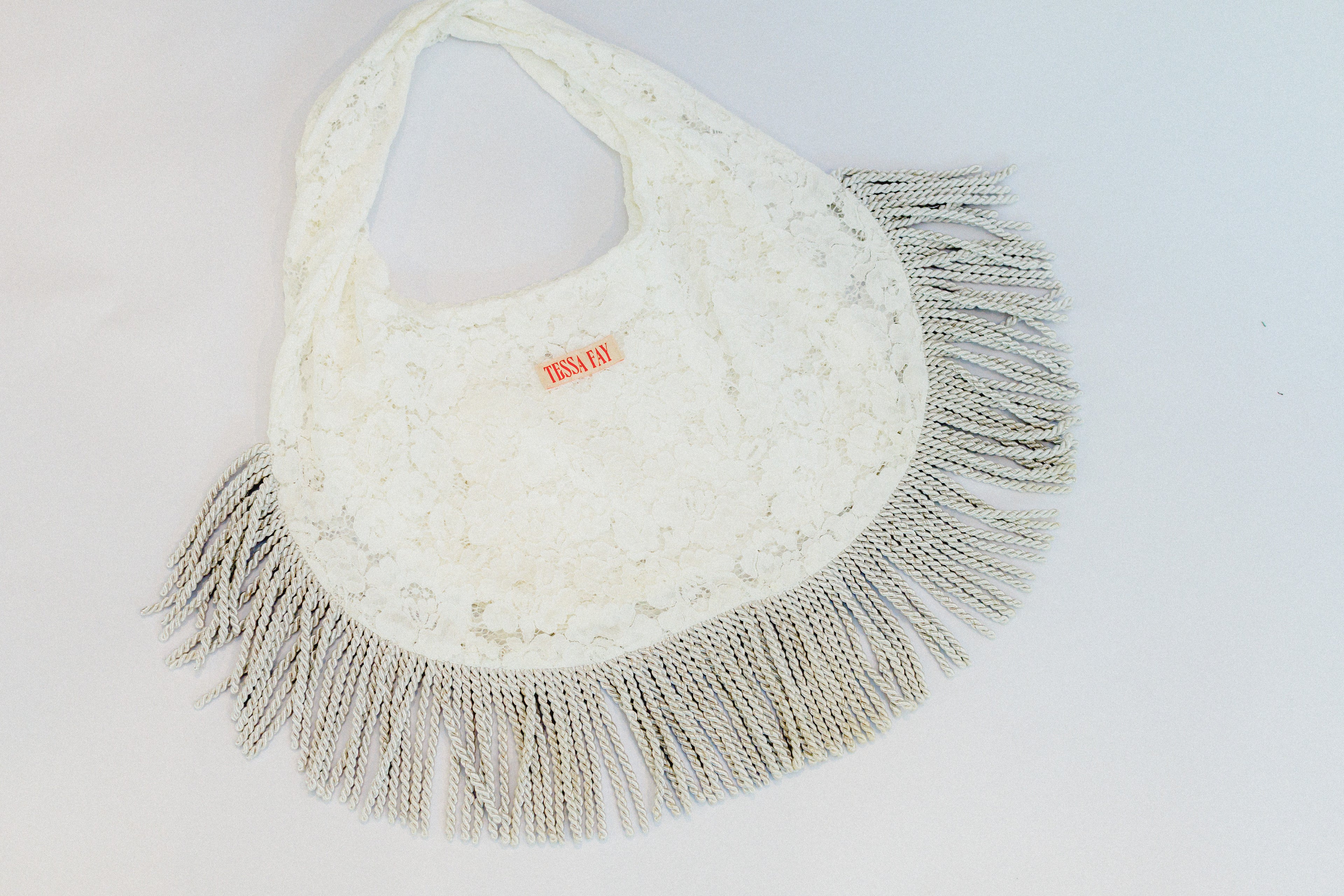 TF Lace Fringe Tote